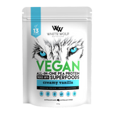 White Wolf Nutrition Vegan Superfood Protein Blend 400g Vanilla